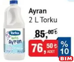 TORKU AYRAN 2 L fiyat ve kampanya bilgisi
